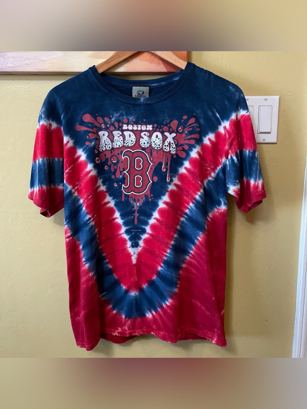Boston Red Sox MLB Tie-Dye Graphic Tee Y2K Streetwear Mens Small/Youth XL